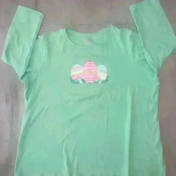 Easter Egg graphic quarter sleeve Tee size XL - Picture 2 of 6